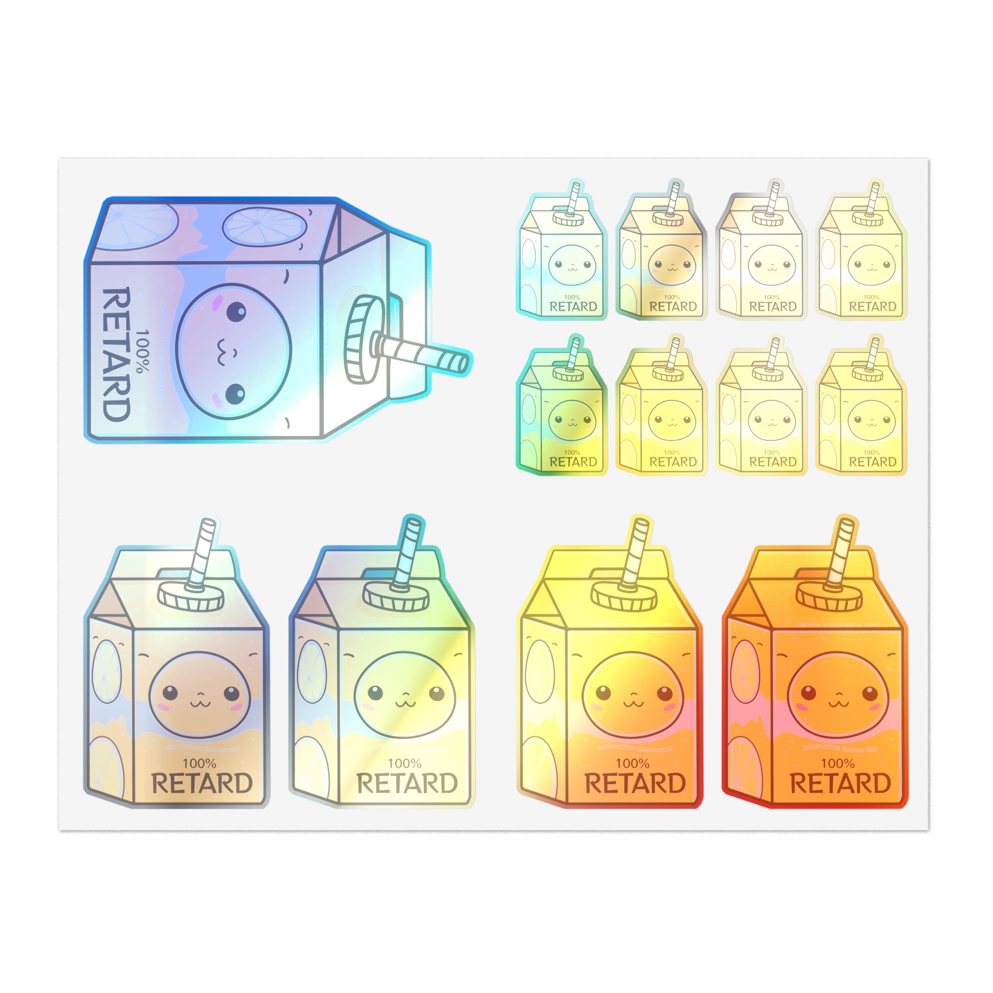 100% Guarantee (5-Pack Sticker Sheets) – CoffeeStainCafe