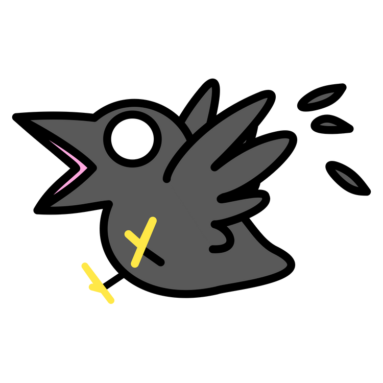 coffeestaincafe mascot crow